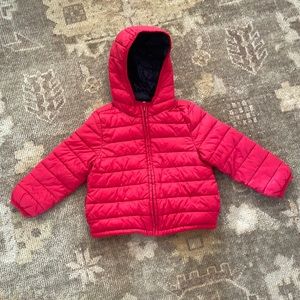 Old Navy Red light puffer jacket 4t